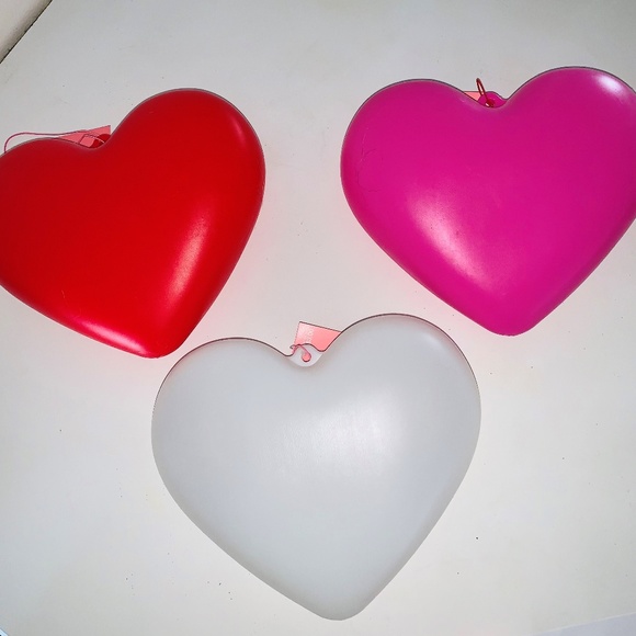 Large Valentines Red White and Pink Hearts